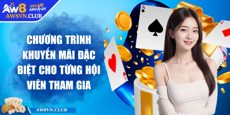 Chương trình khuyến mãi đặc biệt cho từng hội viên tham gia