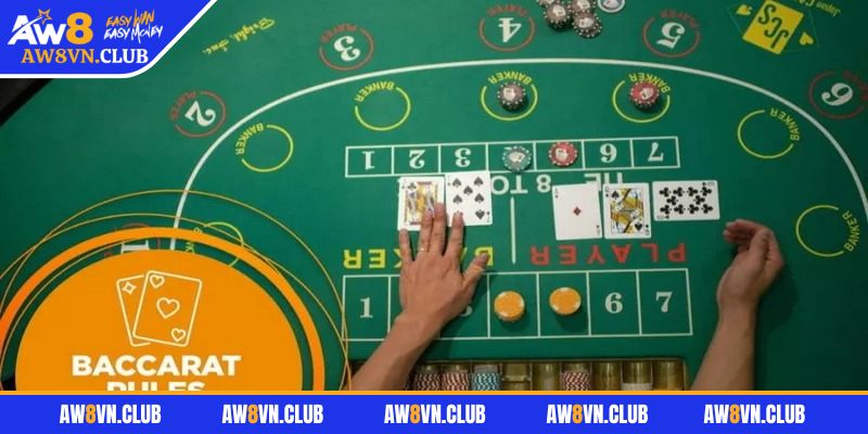 Baccarat AW8 – Hướng Dẫn Tỉ Mỉ Cách Chơi Cho Người Mới 2 Mỗi bên có thể nhận tối đa ba lá